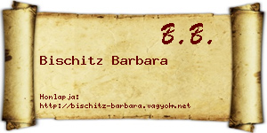 Bischitz Barbara névjegykártya